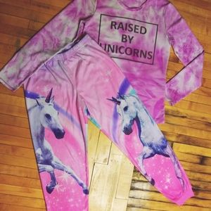 Two piece Unicorn Pajama Set